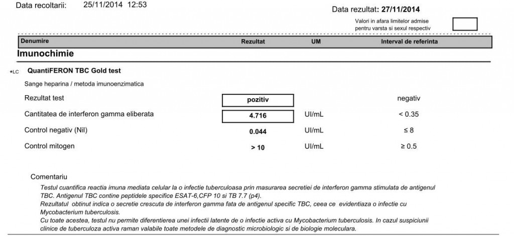 QuantiFERON TBC Gold Test 20141127